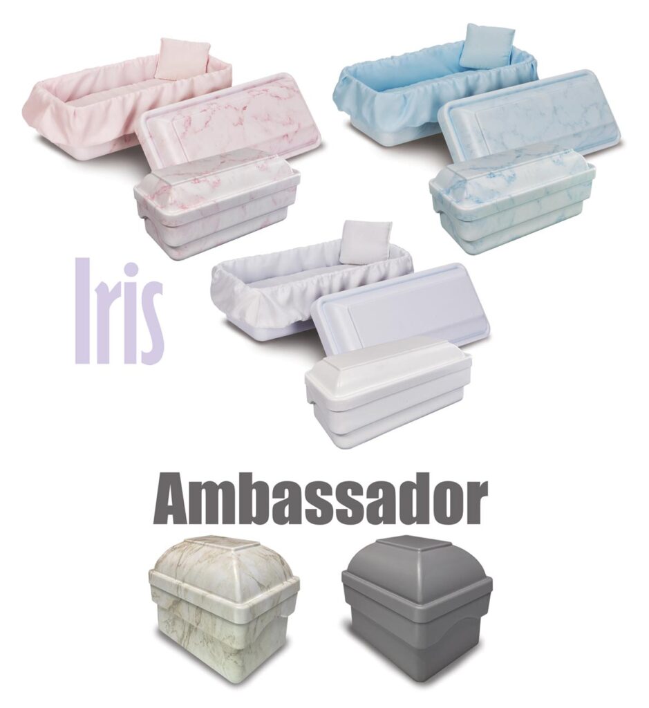 Iris and Ambassador caskets and vaults